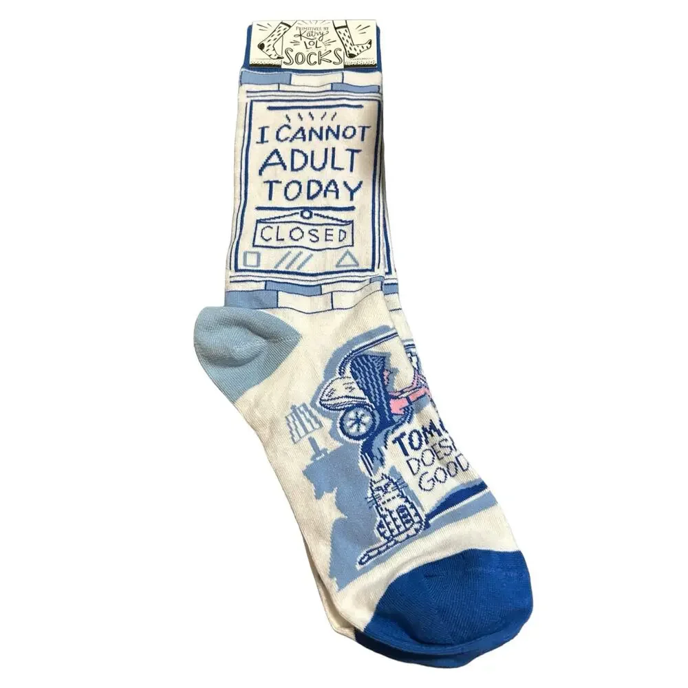 Primitives By Kathy LOL Socks Can’t Adult Today Novelty NWT